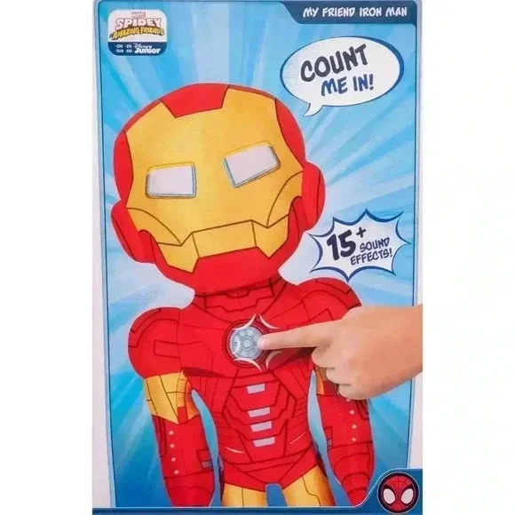 Marvel Spidey and His Amazing Friends My Friend Iron Man Feature Plush - Picture 9 of 11